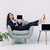 Geschäftsfrau · Tablet · Sitzung · Sessel · jungen · halten - stock foto © LightFieldStudios