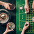People drinking alcohol while playing roulette by casino table stock photo © LightFieldStudios