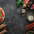 topo · ver · pizza · ingredientes · concreto · tabela - foto stock © LightFieldStudios