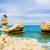 egyensúly · mediterrán · lát · oldal · szobor · kövek - stock fotó © Lighthunter