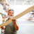 Senior man buying construction wood in a  DIY store stock photo © lightpoet