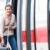 Pretty young woman boarding a train stock photo © lightpoet