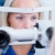 young female patient having her eyes examined by an eye doctor stock photo © lightpoet