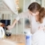 mulher · jovem · trabalhos · domésticos · limpeza · cozinha · casa · menina - foto stock © lightpoet