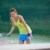 mooie · jonge · vrouwelijke · tennisspeler · tennisbaan · ondiep - stockfoto © lightpoet