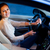 かなり · 若い女性 · 運転 · ブランド · 新しい車 · 浅い - ストックフォト © lightpoet