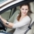 bastante · mulher · jovem · condução · negócio · estrada - foto stock © lightpoet