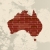 Ausztrália · fal · térkép · téglafal · terv · utazás - stock fotó © lirch