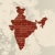 India · fal · térkép · téglafal · utazás · rajz - stock fotó © lirch