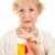 trist · senior · femeie · pastile · sticlă - imagine de stoc © lisafx