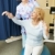 terapeuta · senior · mulher · exercício · pilates · bola - foto stock © lisafx