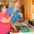 idősek · éhes · nyugdíjas · idős · pár · készít · ebéd - stock fotó © lisafx