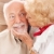 старший · романтика · счастливым · человека · поцелуй · женщину - Сток-фото © lisafx
