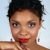 mooie · afrikaanse · vrouw · rode · lippen · roze · oogschaduw - stockfoto © lubavnel