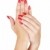 woman hands with red nails stock photo © lubavnel