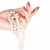 kéz · nő · gyöngyök · gyönyörű · fiatal · nő · piros - stock fotó © lubavnel