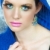 Mode · Make-up · Frau · blond · blau · metallic - stock foto © lubavnel