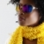 african · discoteca · donna · giovani · divertimento · occhiali · da · sole - foto d'archivio © lubavnel