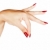 hands of woman with red manicure stock photo © lubavnel