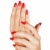 Frau · Hände · roten · Nägeln · lange - stock foto © lubavnel