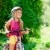 copii · fată · calarie · bicicletă · în · aer · liber · pădure - imagine de stoc © lunamarina