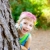 crianças · little · girl · feliz · jogar · floresta · árvore - foto stock © lunamarina