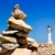 Barbaria formentera Lighthouse make a wish stones stock photo © lunamarina