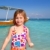 sarışın · plaj · küçük · kız · caribbean · tatil · su - stok fotoğraf © lunamarina