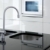 kitchen faucet and oven modern black and white stock photo © lunamarina