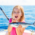 szőke · gyerek · lány · halászat · tonhal · kicsi - stock fotó © lunamarina