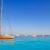 anchored sailboats in turquoise Formentera beach stock photo © lunamarina