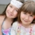 closeup portrait of two little girl sisters stock photo © lunamarina