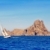 Ibiza sailboat in Es Vedra island stock photo © lunamarina