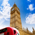 Big Ben Clock tower and London Bus in UK stock photo © lunamarina