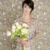 retro · nő · portré · 60-as · évek · divat · klasszikus · virágok - stock fotó © lunamarina