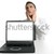 zakenman · laptop · computer · laptop · exemplaar · ruimte · scherm - stockfoto © lunamarina