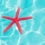 Red starfish floating on perfect tropical sea stock photo © lunamarina
