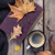 altes · Buch · gestrickt · Pullover · Herbstlaub · Kaffeebecher · Jahrgang - stock foto © manera