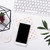  feminine tabletop flatlay with smartphone mock-up stock photo © manera