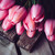 friss · tavasz · rózsaszín · tulipánok · köteg · öreg - stock fotó © manera