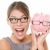 megtakarítás · szemüveg · szemüveg · nő · boldog · izgatott - stock fotó © Maridav