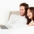 Couple with laptop in bed stock photo © Maridav