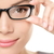 lunettes · verres · femme · portrait - photo stock © Maridav