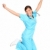 Krankenschwester · glücklich · springen · Frau · aufgeregt · weiblichen - stock foto © Maridav