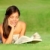 vrouw · lezing · boek · park · voorjaar · zomer - stockfoto © Maridav