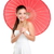 chińczyk · ślub · kobieta · czerwony · papieru · parasol - zdjęcia stock © Maridav