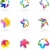 collection of star icons, vector stock photo © marish