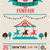vintage poster with carnival, fun fair, circus vector background  stock photo © marish