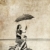 Girl with umbrella on bike. Photo in old image style.  stock photo © Massonforstock