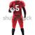 American football player posing with ball on white background stock photo © master1305